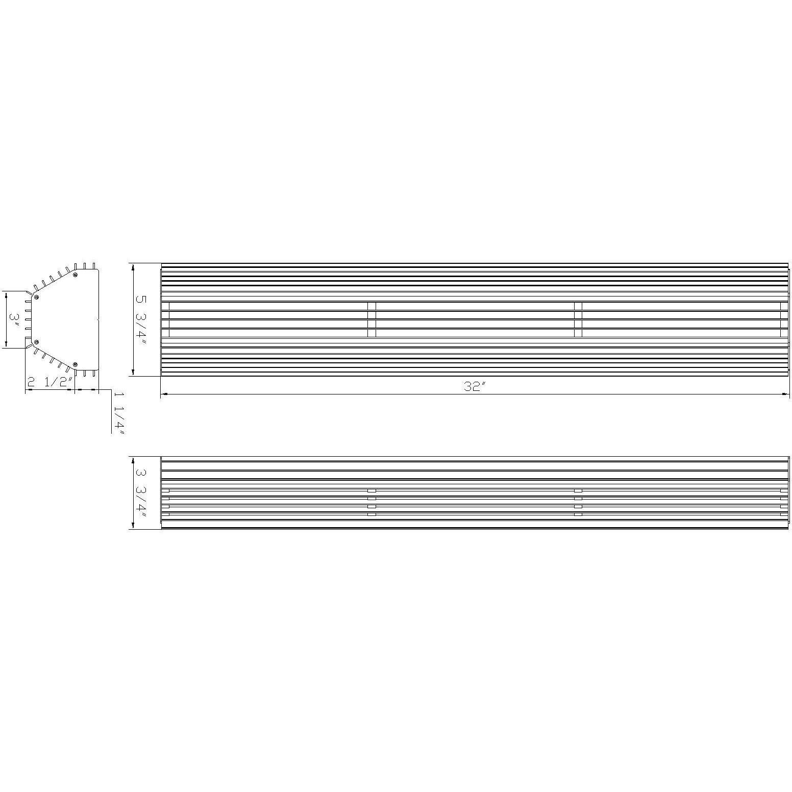 Morton LED 32 inch Sand Black Outdoor Wall Sconce