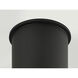 Plaza 100 LED 4.33 inch Black Outdoor Ceiling Mount