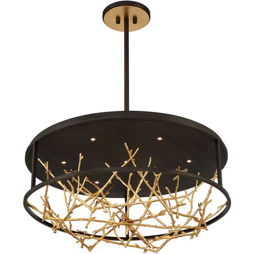 Aerie LED 31 inch Bronze and Gold Chandelier Ceiling Light
