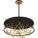 Aerie LED 31 inch Bronze and Gold Chandelier Ceiling Light