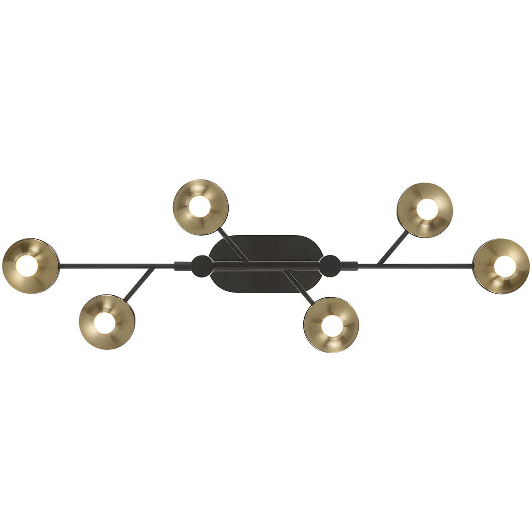 Torcia LED 10.5 inch Black Chandelier Ceiling Light