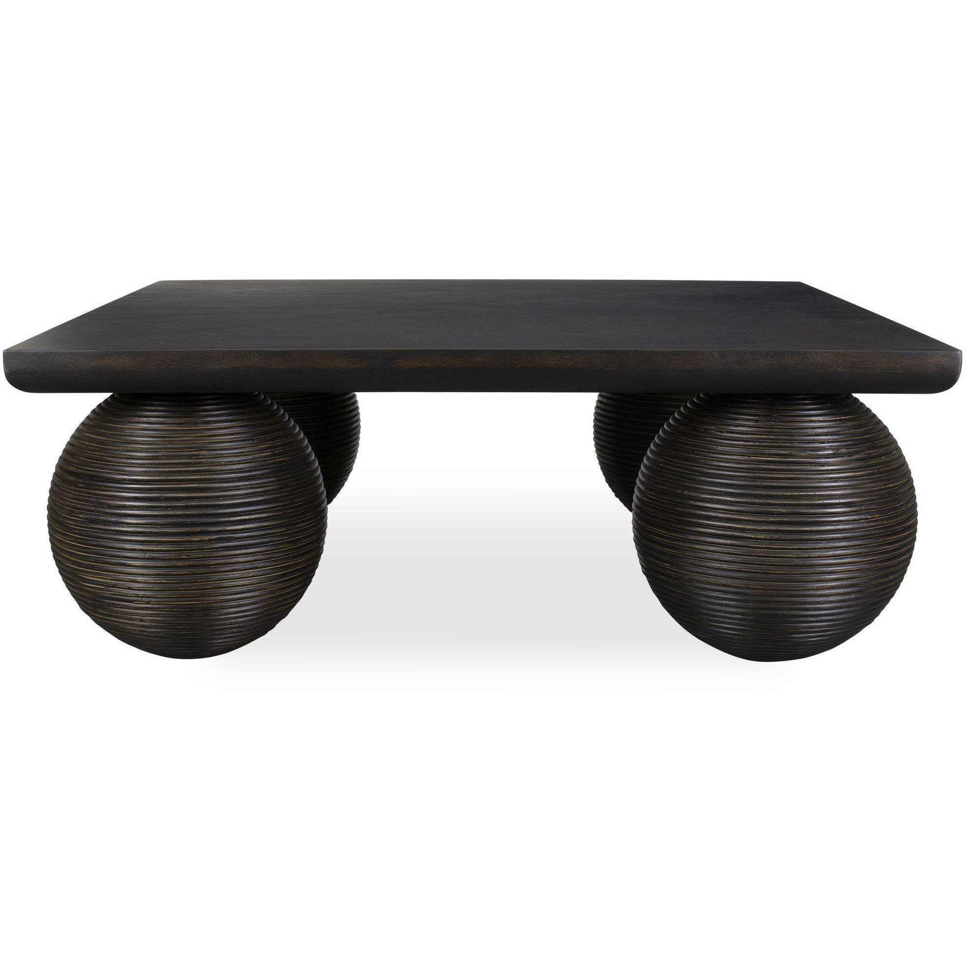 Kasson 44 X 17 inch Distressed Black Coffee Table