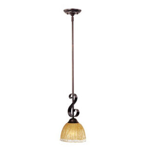 Barcelona 1 Light 7 inch Oil Rubbed Bronze Mini Pendant Ceiling Light