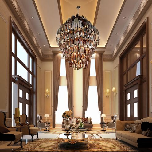 Vienna 28 Light 39.5 inch Chrome Chandelier Ceiling Light