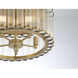 Glasbury 5 Light 17.75 inch Gold Flush Mount Ceiling Light