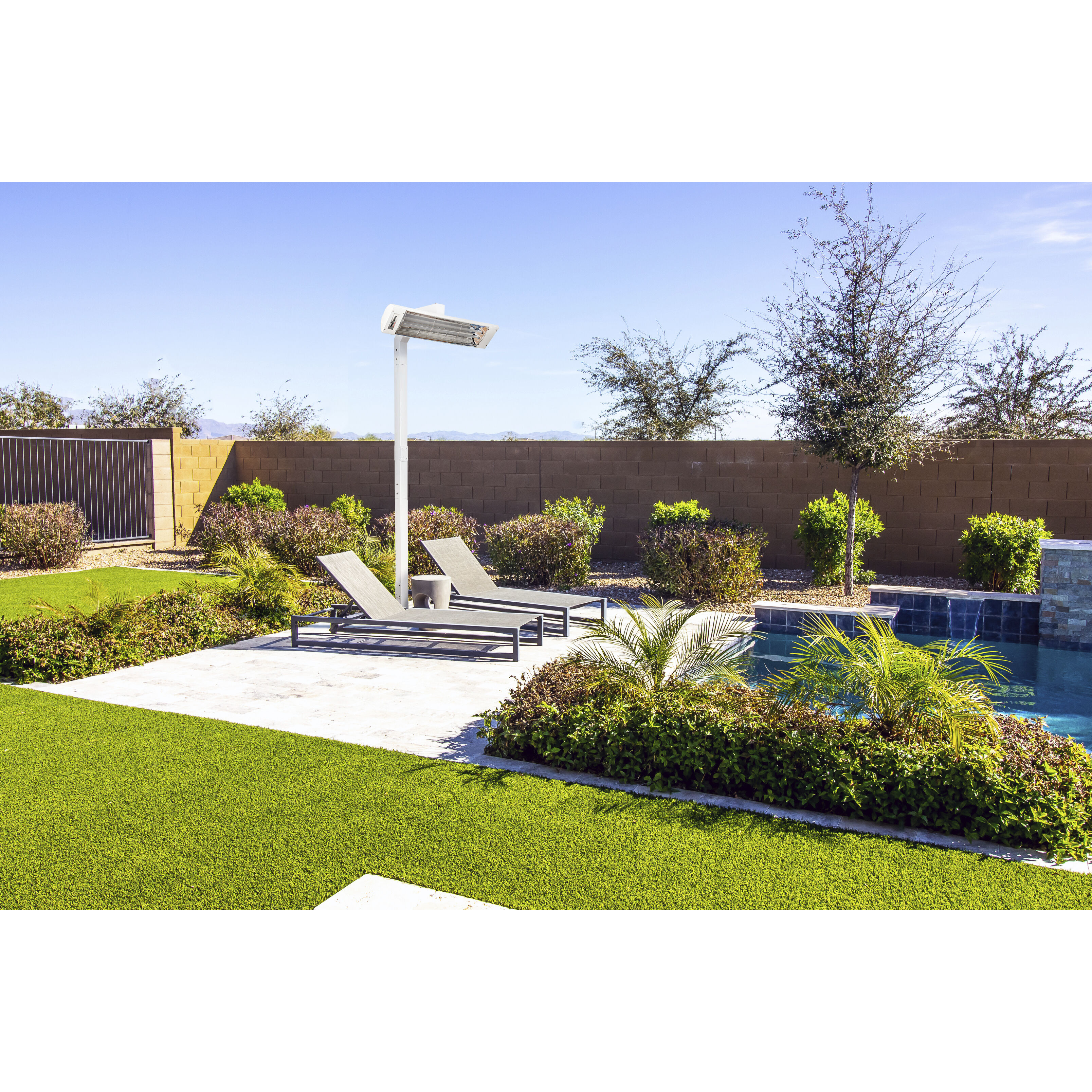 EF25 Series 9 X 8 inch Black Electric Patio Heater in Standard