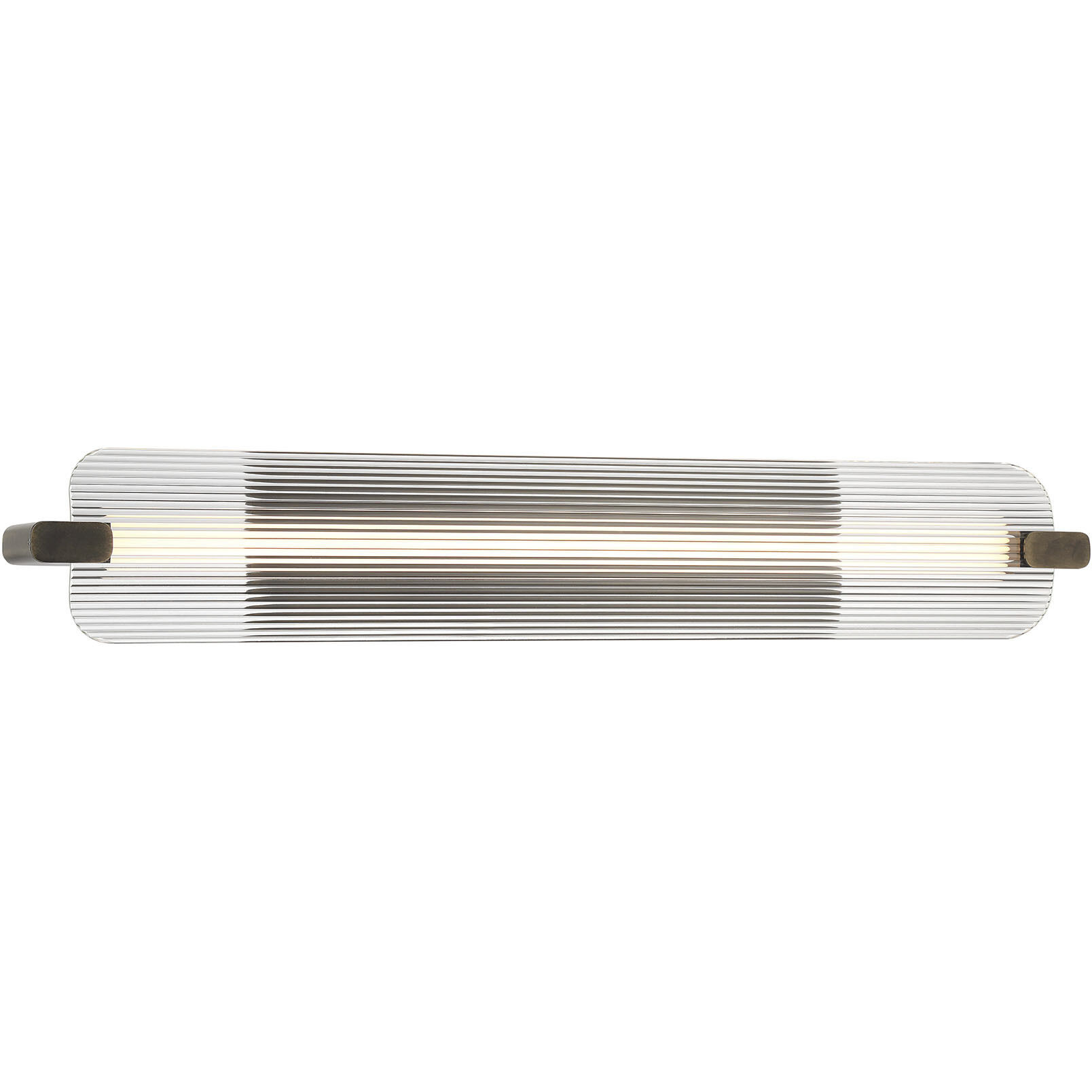 Neoness LED 34.25 inch Weathered Brass Vanity Light Wall Light in Clear