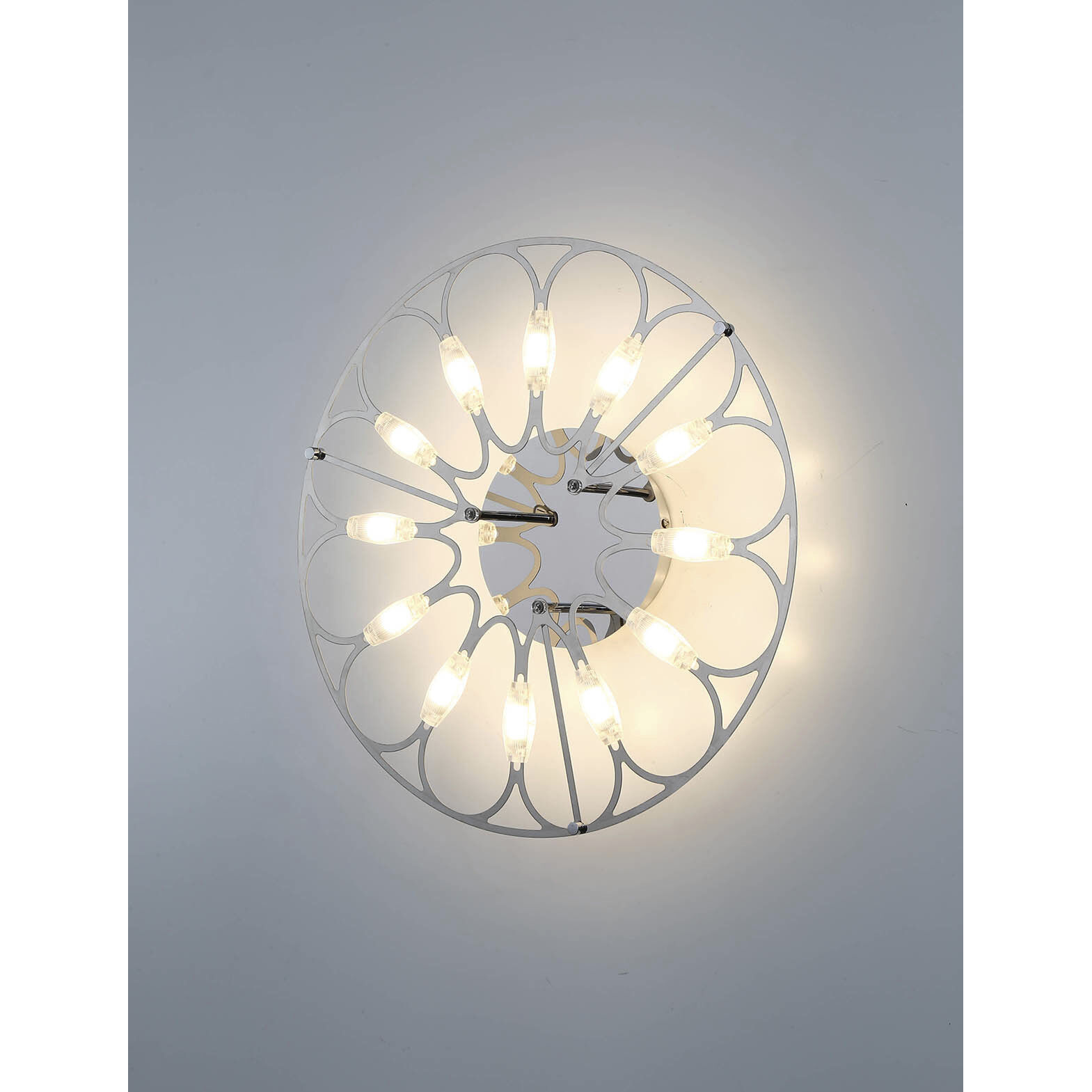 Rotolo LED Chrome Wall Sconce Wall Light, Small