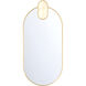 Mrissa 45 X 21 inch Gold Mirror