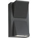 Ontario LED 6 inch Graphite Grey Outdoor Wall Mount
