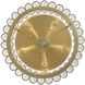 Glasbury 5 Light 17.75 inch Gold Flush Mount Ceiling Light