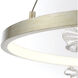 Clayton LED 19.75 inch Silver Chandelier Ceiling Light