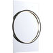 Trails 36 X 24 inch Matte Black LED Mirror