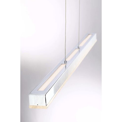 Santi LED 2 inch Chrome Chandelier Ceiling Light, Large 