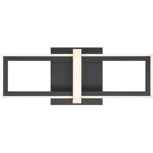 Bordo LED 16 inch Black Outdoor Wall Sconce