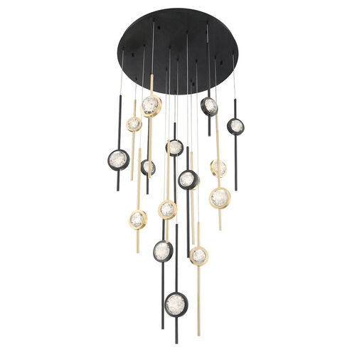 Barletta LED 32 inch Black Chandelier Ceiling Light