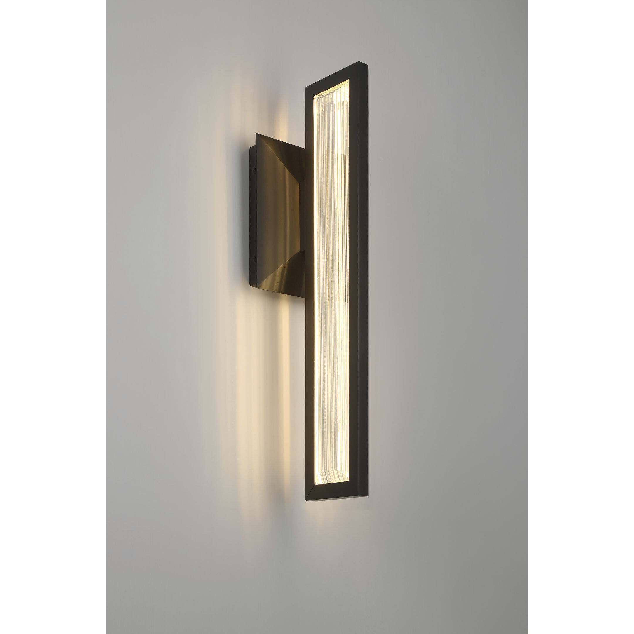 Aelin LED 18 inch Matte Black Outdoor Wall Sconce