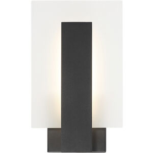 Carta LED 7 inch Black Bath Vanity Light Wall Light