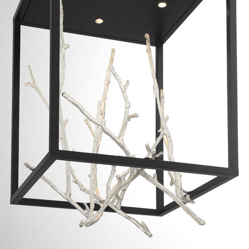 Aerie LED 12.5 inch Gold and Black Pendant Ceiling Light in Bronze and Gold