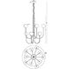 Iissa 10 Light 40 inch Black Chandelier Ceiling Light in Smoke