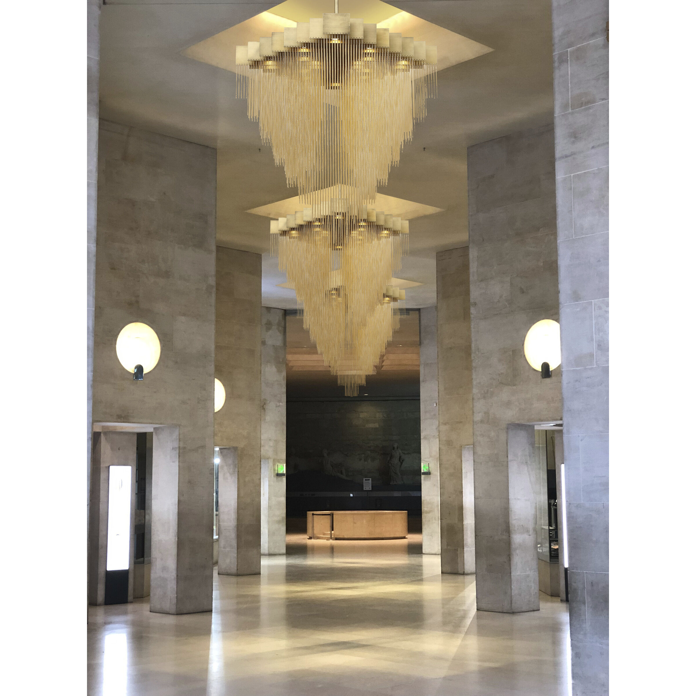 Bloomfield LED 28.5 inch Gold Chandelier Ceiling Light