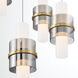 Rola LED 17.75 inch Brushed Gold Pendant Ceiling Light