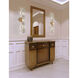 Sue Anne 3 Light 29.5 inch Gold Vanity Light Wall Light