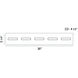 Olson LED 30 inch Black Vanity Light Wall Light