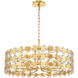 Perrene 8 Light 31.5 inch Gold Chandelier Ceiling Light