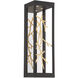 Aerie LED 6 inch Black and Gold Bath Vanity Light Wall Light