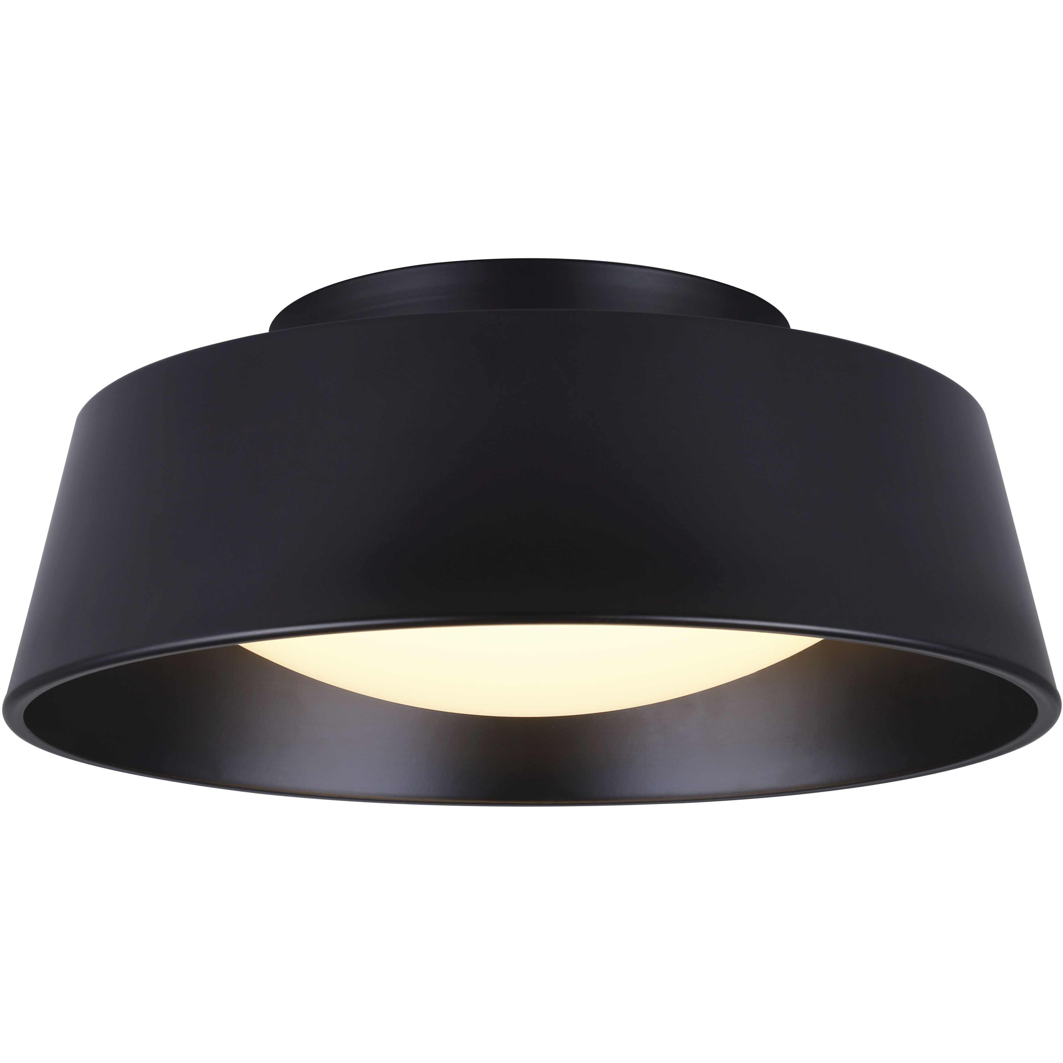 Madison LED 14 inch Black Outdoor Flush Mount
