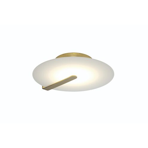 Nuvola LED 12.25 inch Gold and White Flush Mount Ceiling Light