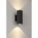 Plaza 100 LED 9.13 inch Black Outdoor Wall Mount