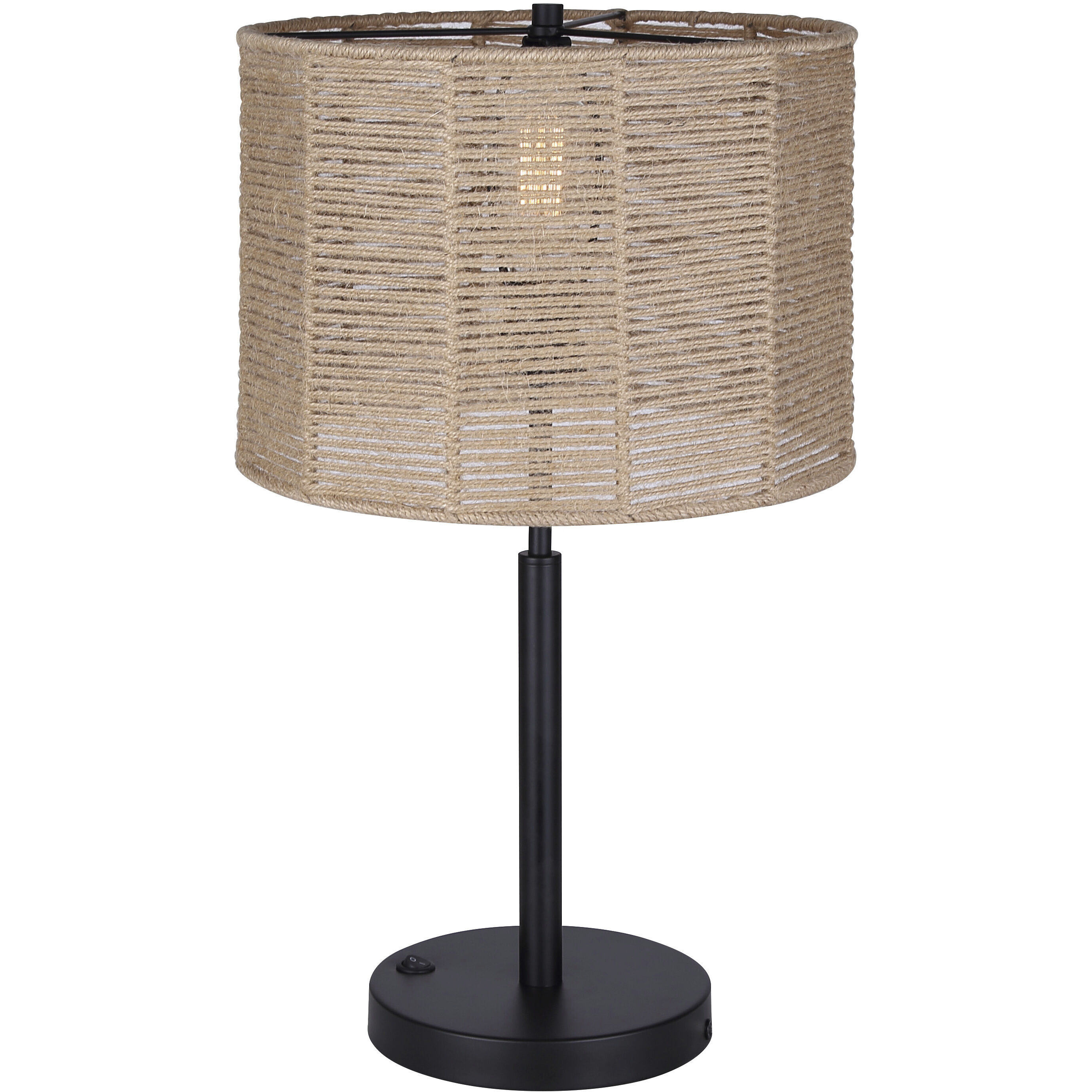 Lano 24 inch 60.00 watt Matte Black Table Lamp Portable Light