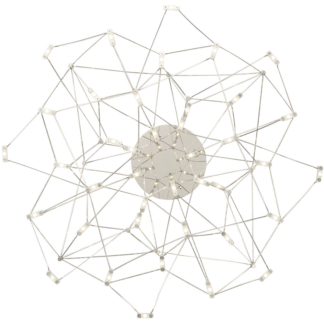 Leonardelli LED 27 inch Dark Chrome (Plated) Chandelier Ceiling Light