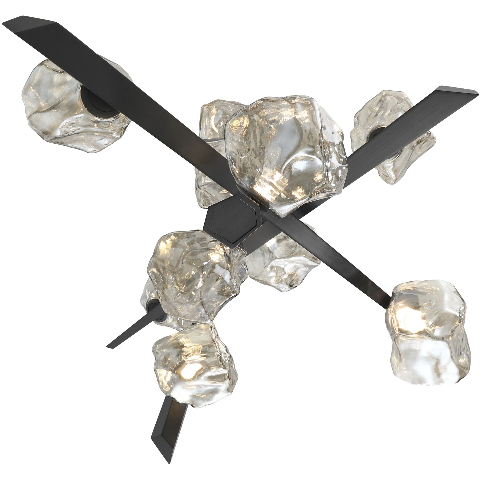 Thorah 10 Light 36 inch Graphite Chandelier Ceiling Light