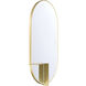 Linden 42 X 24 inch Gold LED Mirror