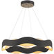 Vaughan LED 33.5 inch Silver and Black Chandelier Ceiling Light