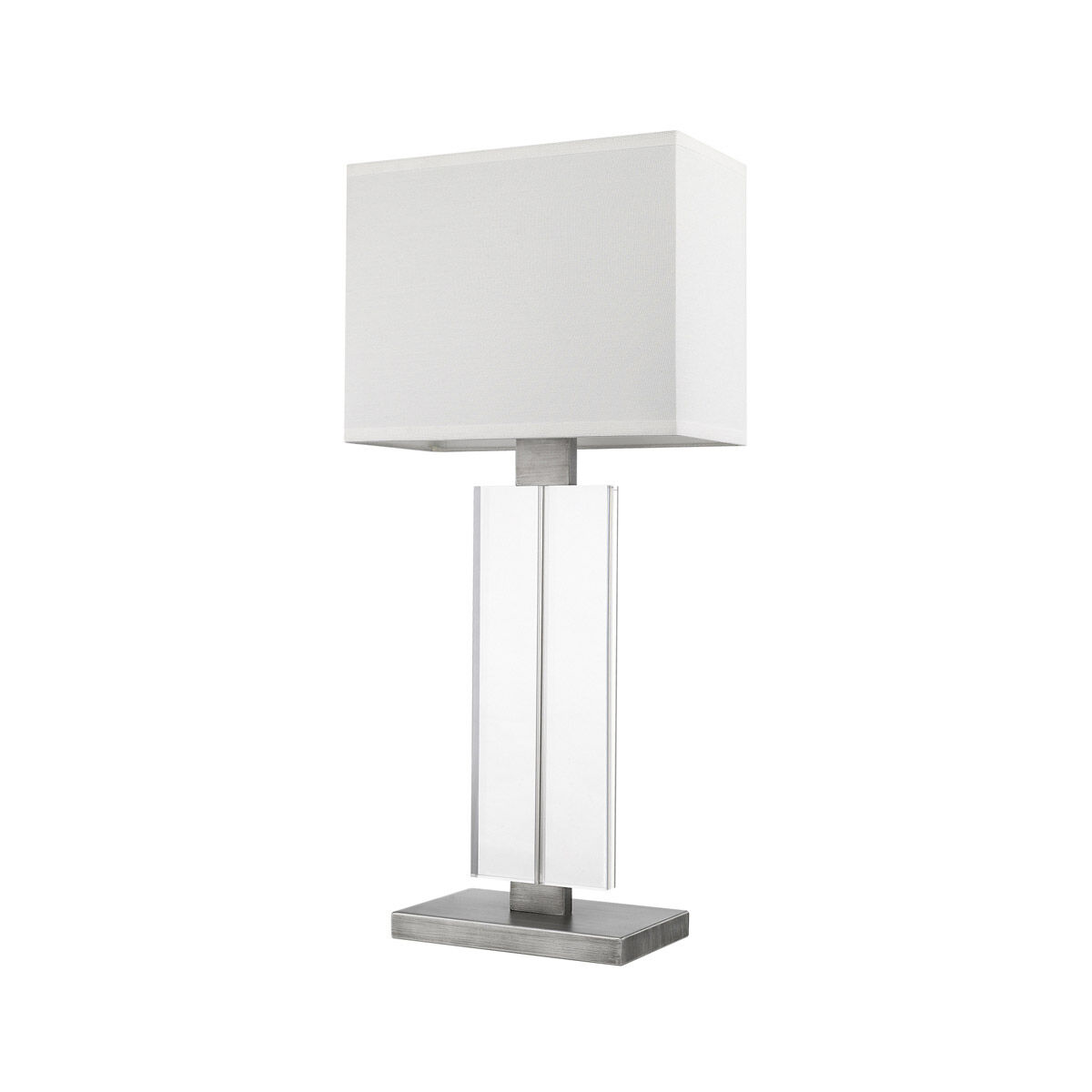 Shine 31 inch 100.00 watt Hand Painted Weathered Pewter Table Lamp Portable Light