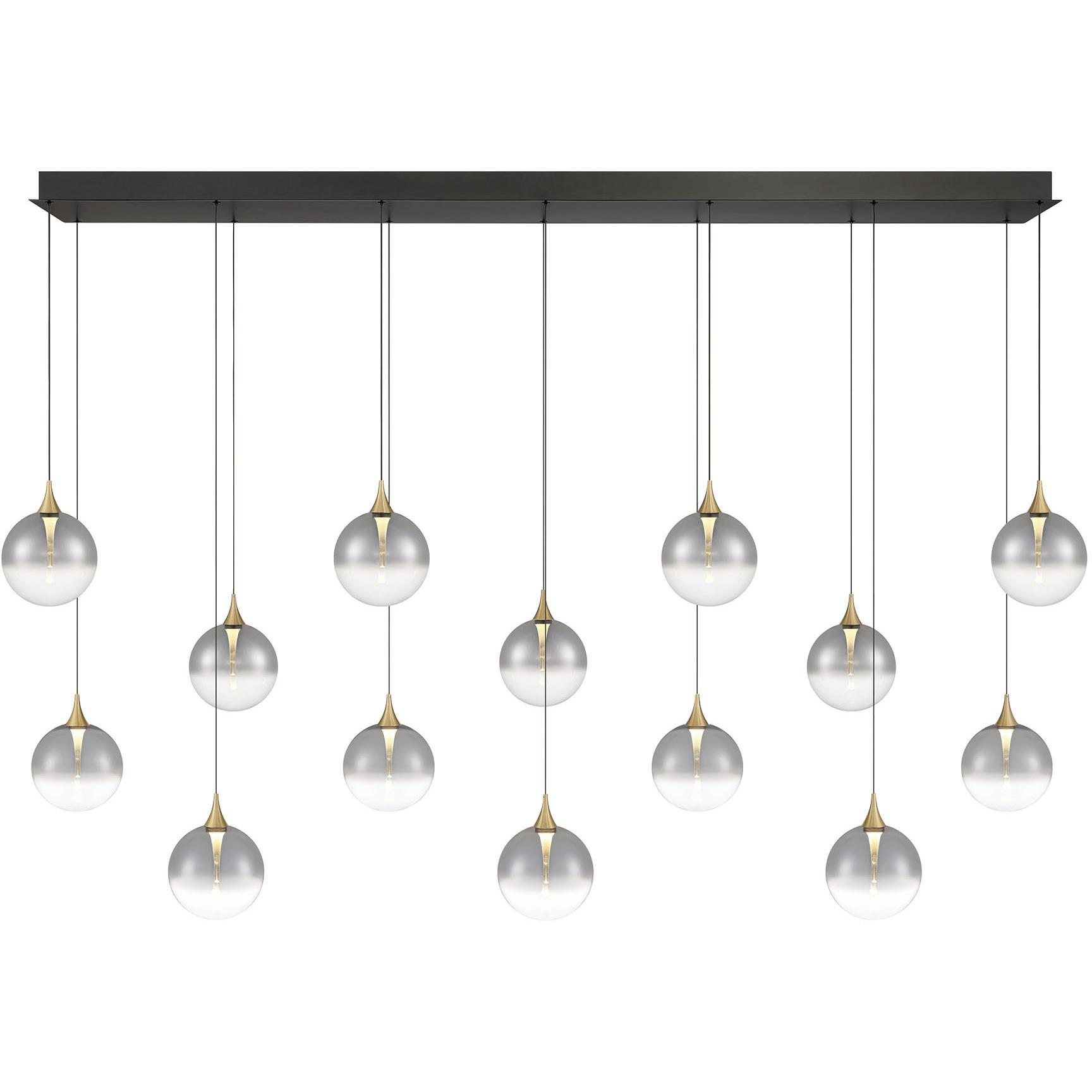 Iissa 14 Light 15.5 inch Gold Chandelier Ceiling Light in Smoke