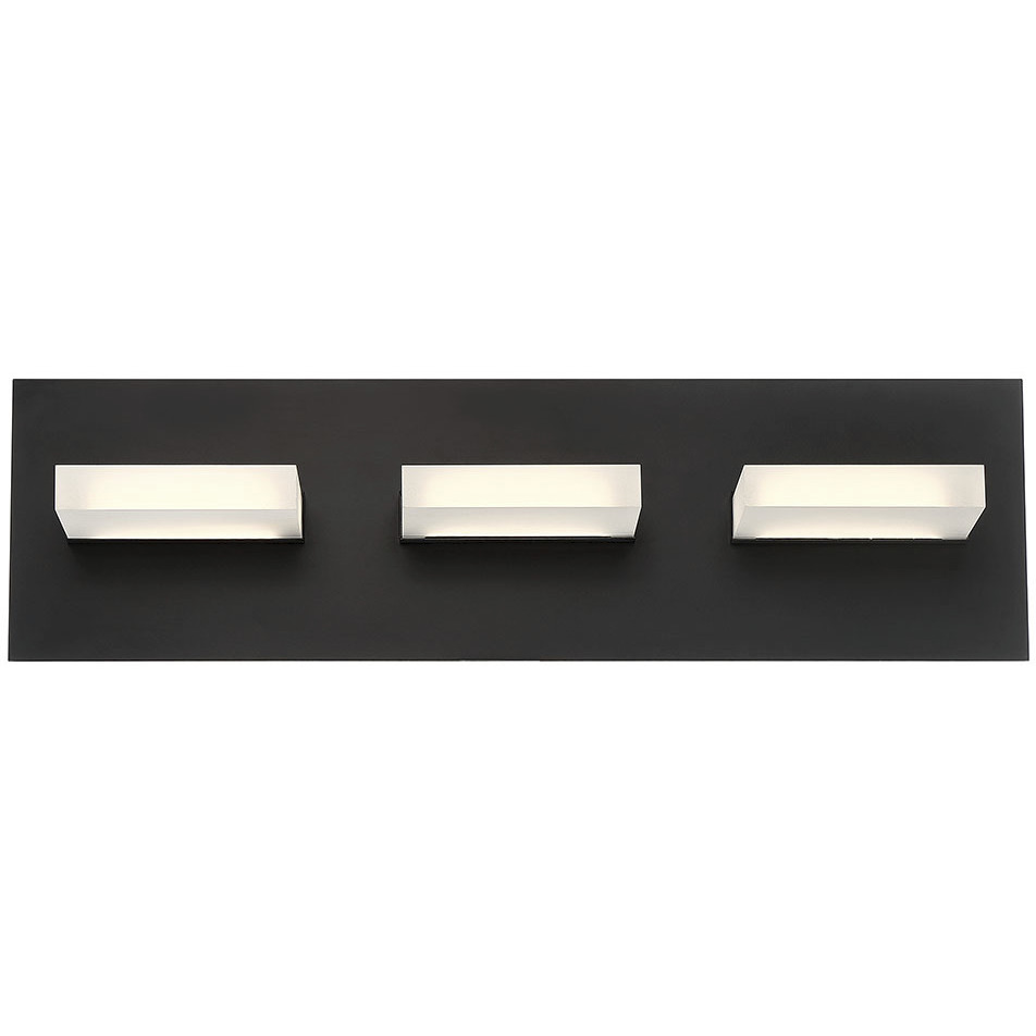 Olson LED 18 inch Black Vanity Light Wall Light