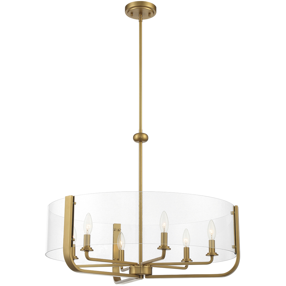 Eurofase 38155017 Campisi 6 Light 28 inch Gold Chandelier Ceiling Light