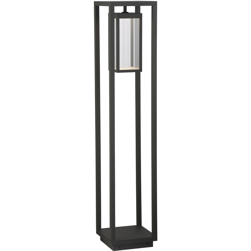 LED Bollard 100V 13 watt Graphite Grey Outdoor Bollard Light, Small