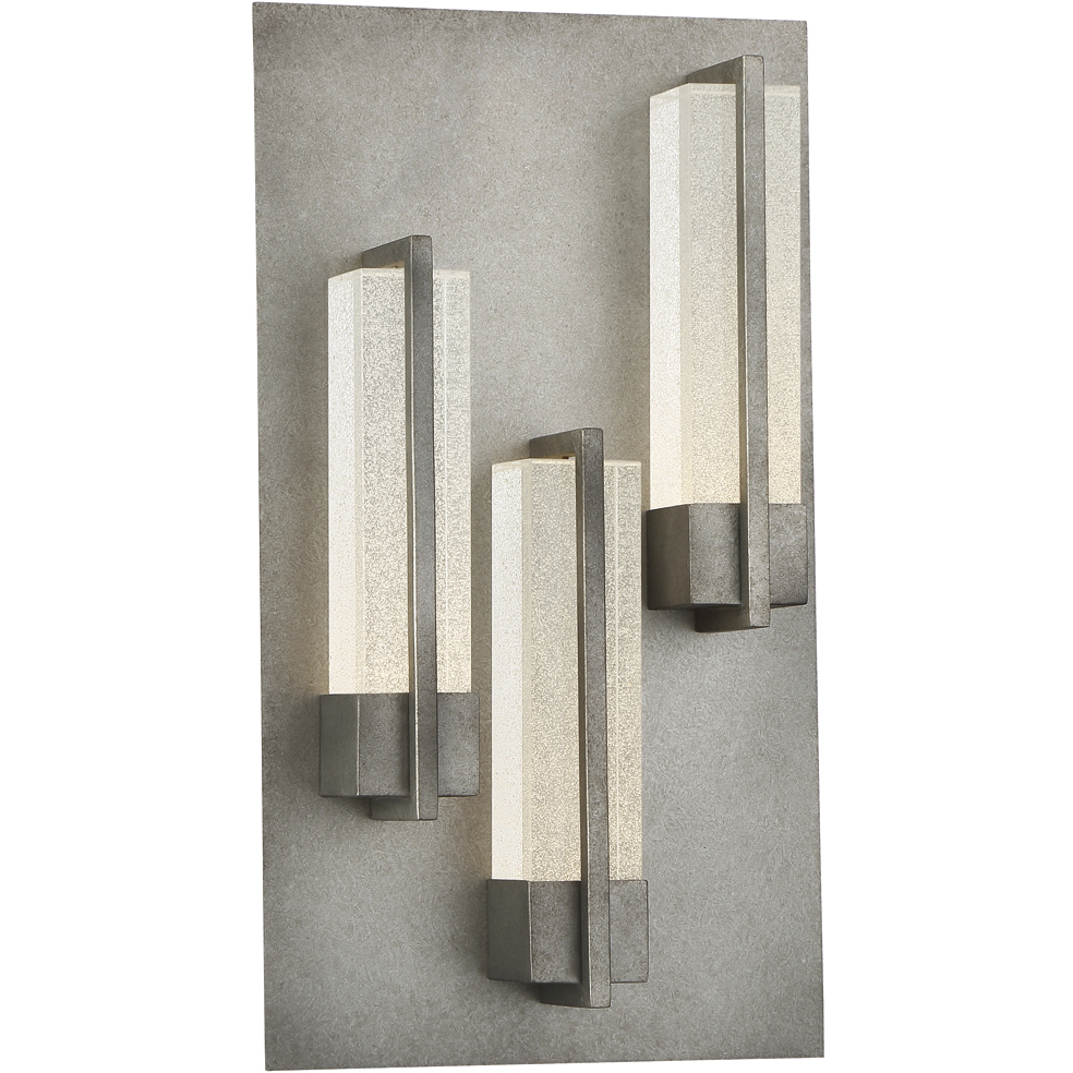 Pari LED 18 inch Antique Silver Outdoor Wall Mount