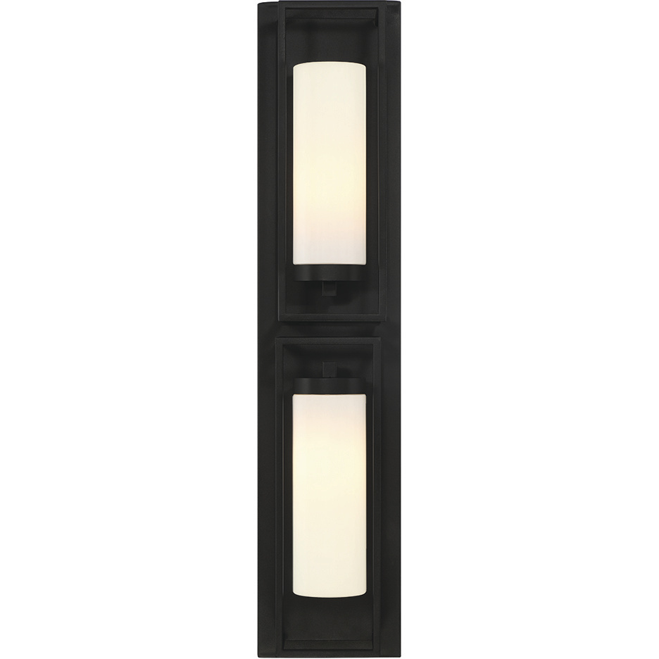 Ren 2 Light 36 inch Black Outdoor Wall Sconce