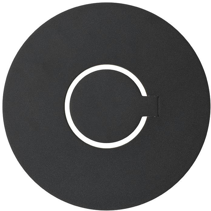 Orbit LED 3.23 inch Black Outdoor Wall Mount