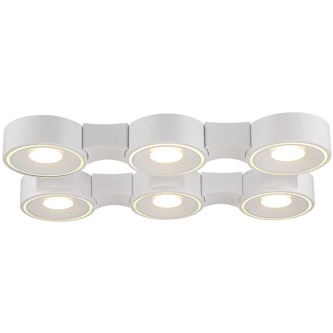 Stavro LED 15 inch White Flush Mount Ceiling Light