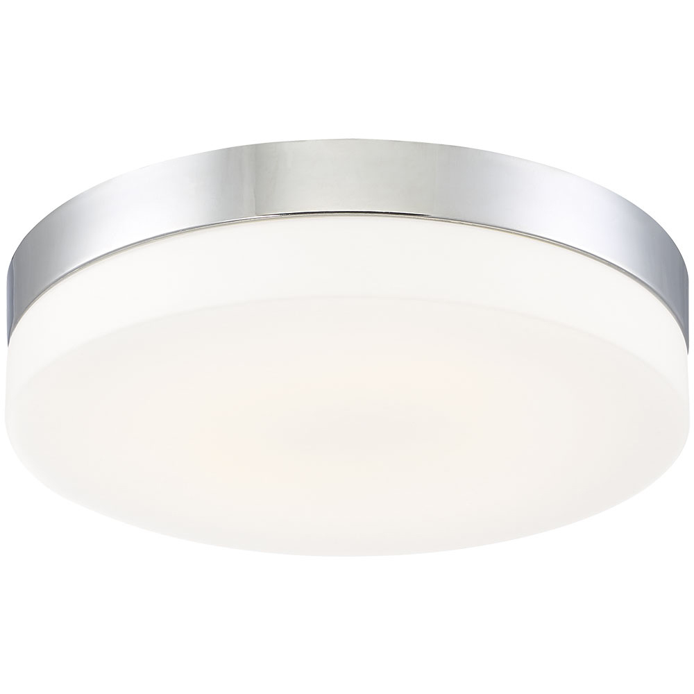 Koss LED 11 inch Chrome Ceiling Flush Mount Ceiling Light, Large