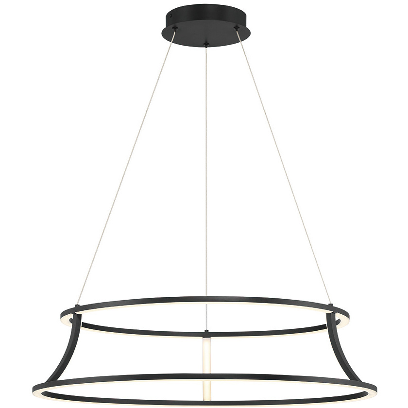 Cadoux LED 30 inch Black Chandelier Ceiling Light