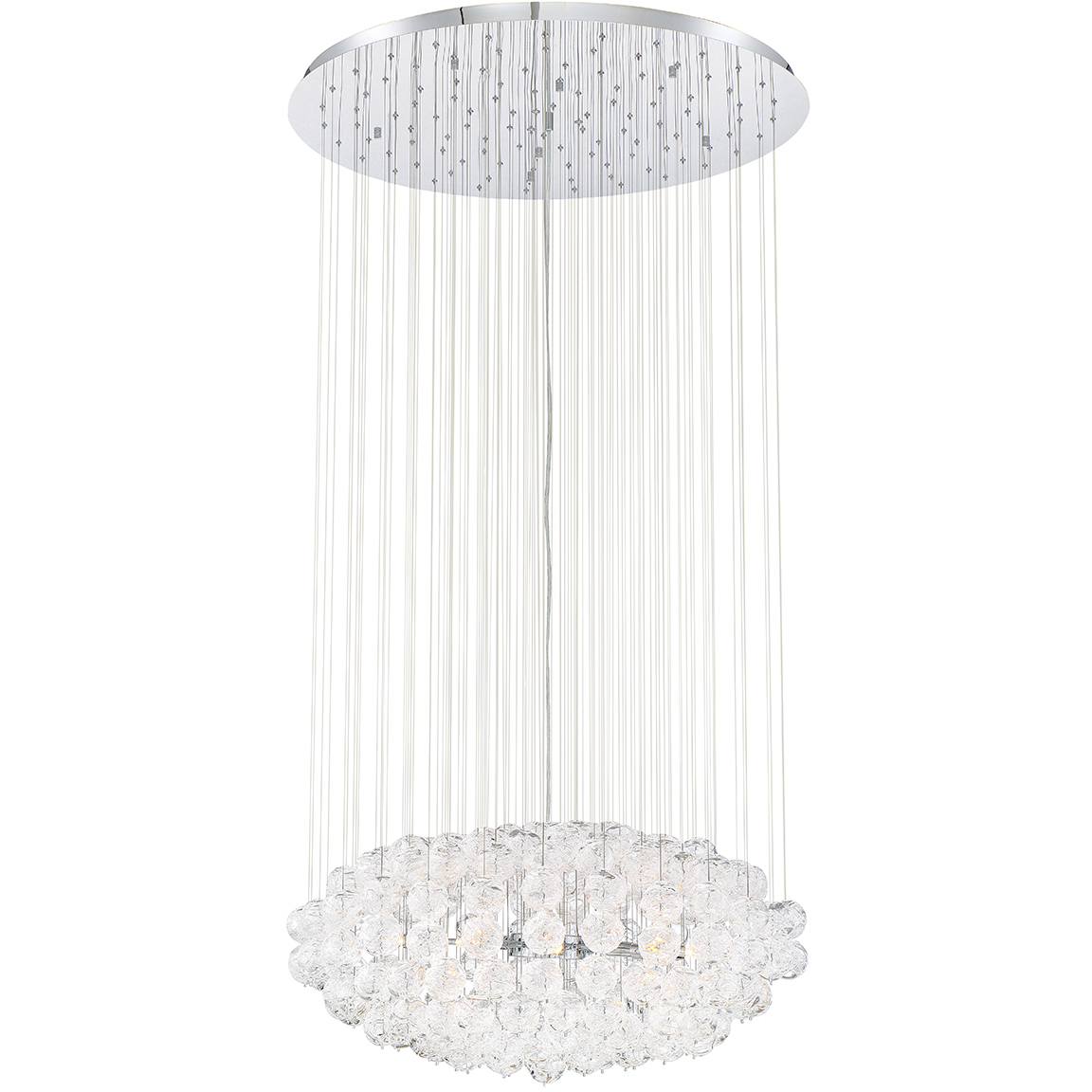 Riverdale 10 Light 32 inch Chrome Chandelier Ceiling Light